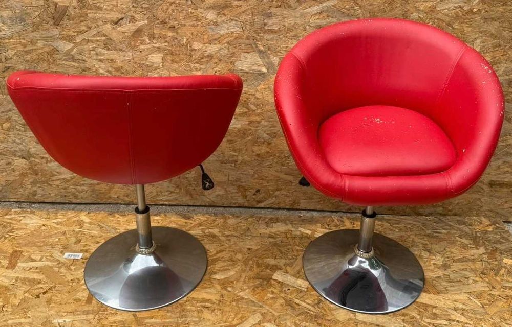 3 buc Scaun rotativ reglabil tip IKEA; Scaun cu picior central