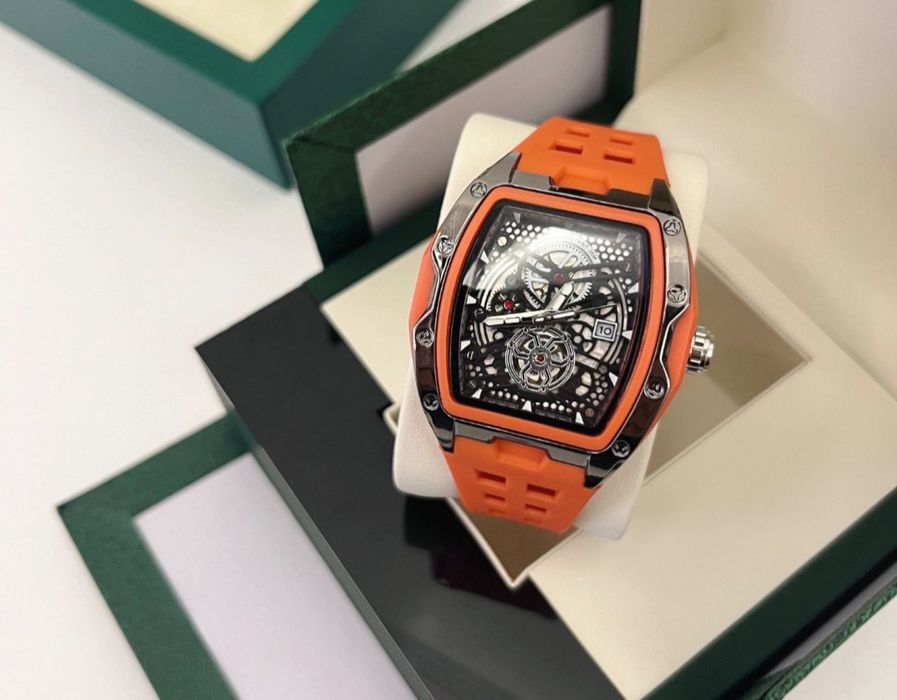 Мужские наручные часы, световые часы, кварцевый механизм с индикатором