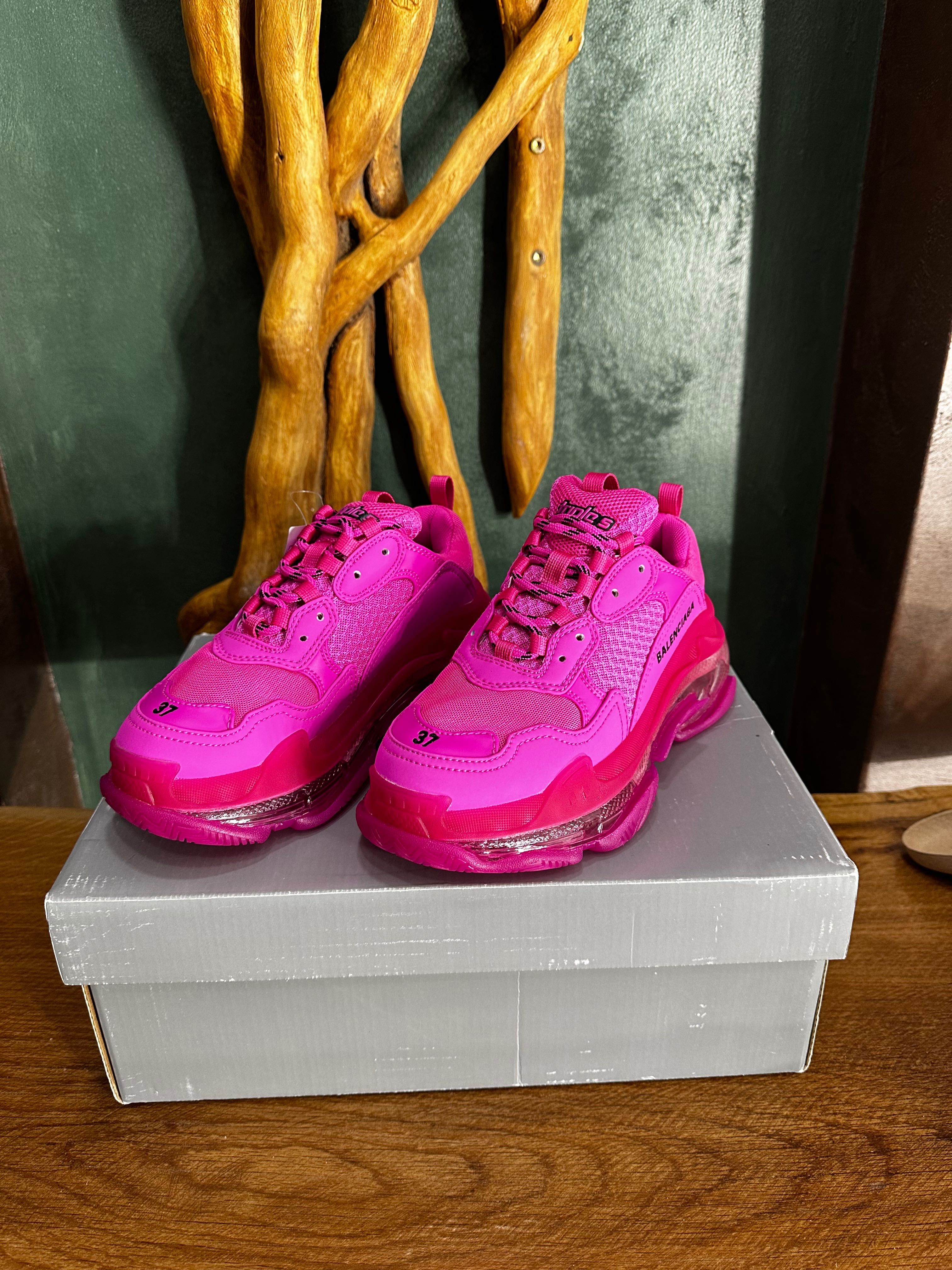 Balenciaga Triple S neon pink 37 номер