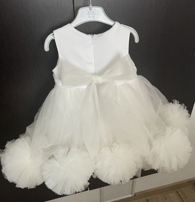 Rochiță cu bandană și încălțăminte fetiță, mărime 6-9 luni