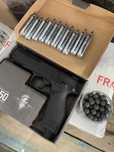 Pistol Airsoft=>Cu BILE DE CAUCIUC 16-20Jouli Auto-Aparare=NOU!