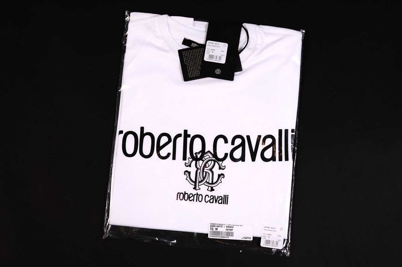 ПРОМО Roberto Cavalli-XL и XXL-Оригинална бяла тениска