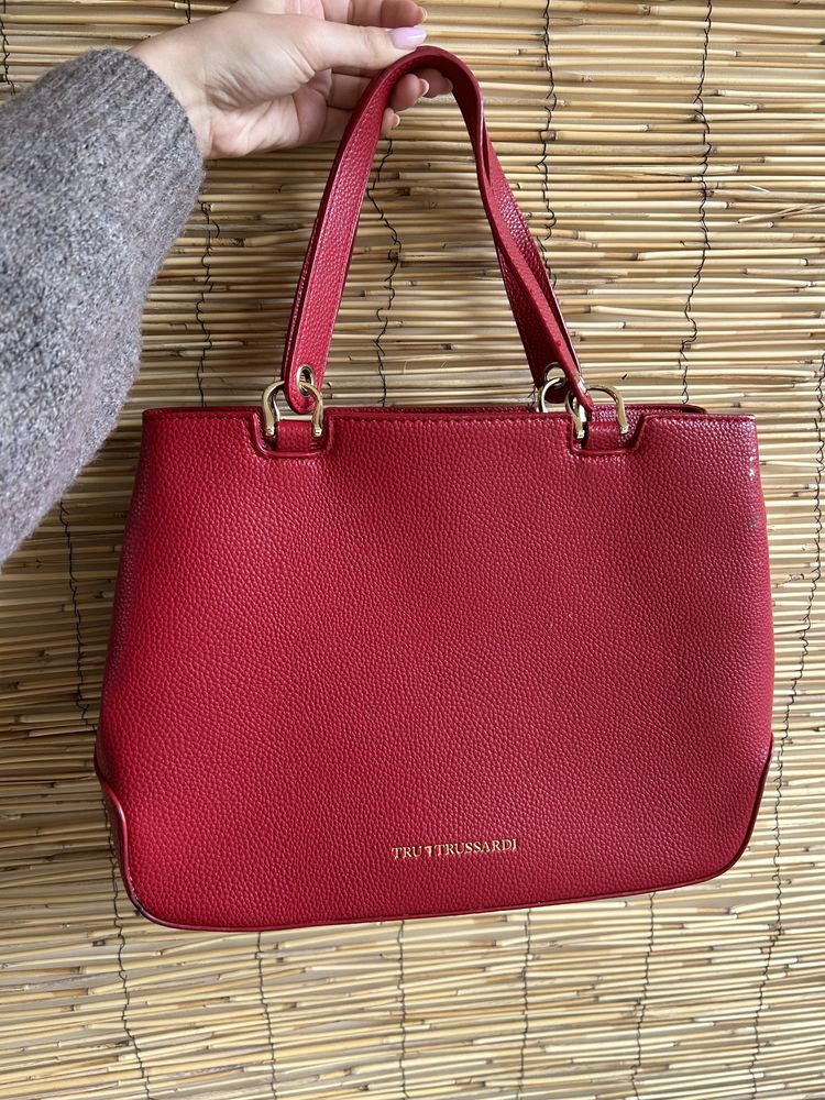 Чанта Trussardi червена