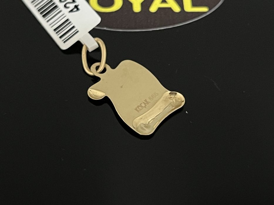 Bijuteria Royal CB : Pandant aur 14k initiala F 0,87 grame