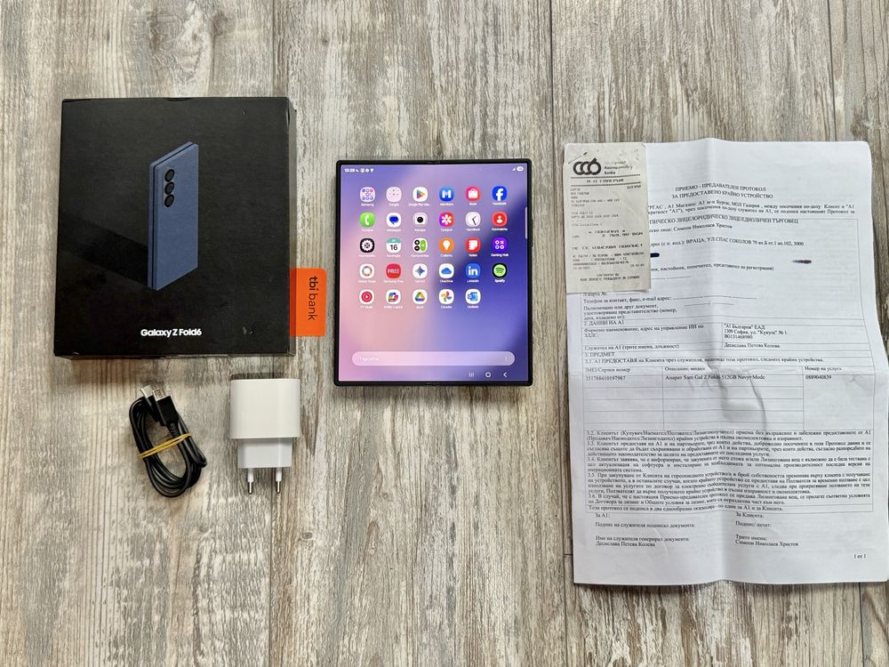 Samsung Galaxy Z Fold 6 512 GB 12 GB Ram Гаранционен