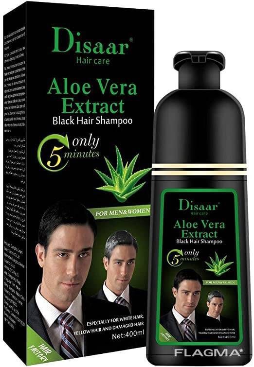 Шампунь-краска для седых волос Disaar с экстрактом Aloe Vera