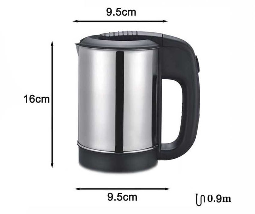 Електрическа кана за кола, Чайник, 12V, 24V, 0.500l, 250W, 2 чаши