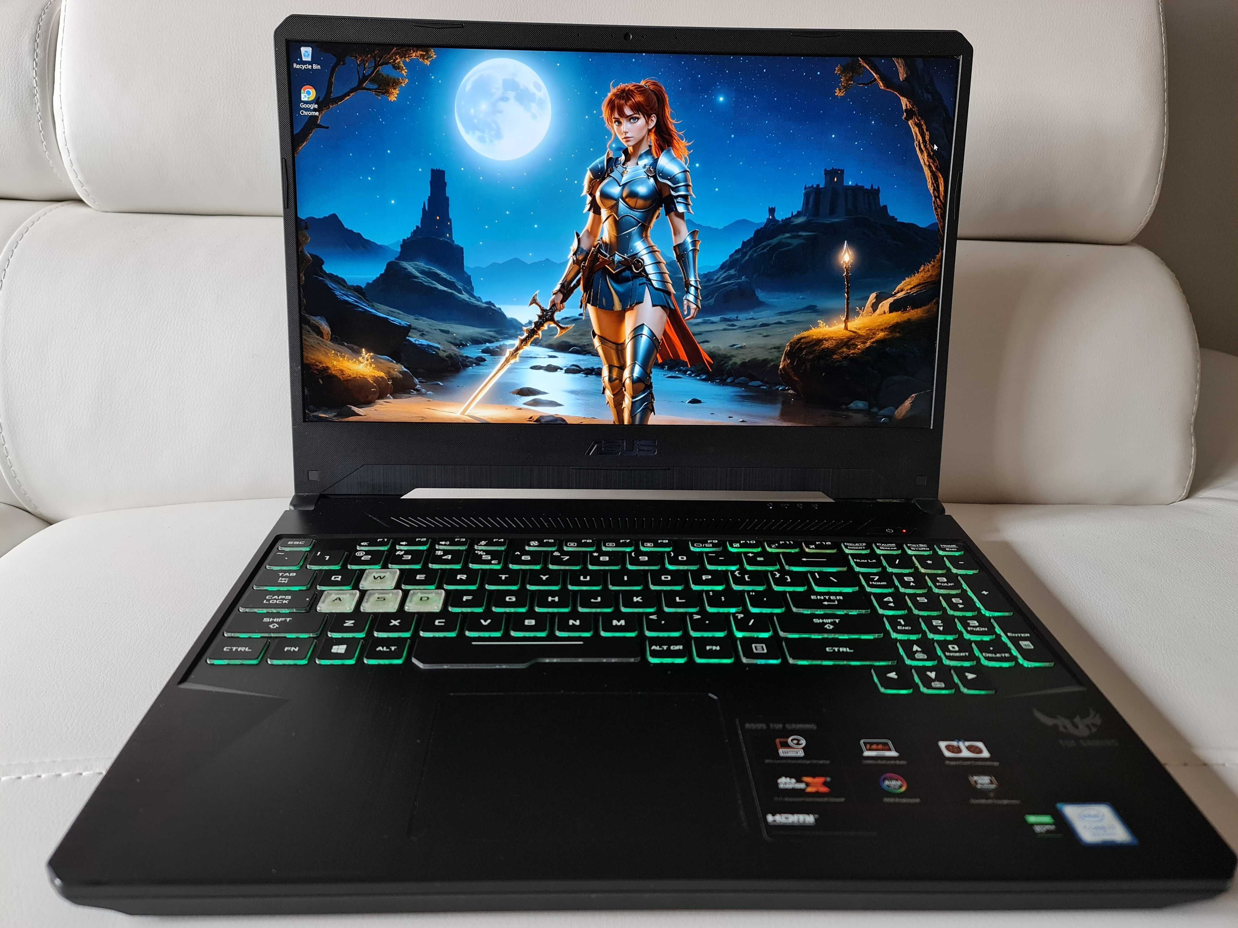 Laptop gaming Asus tuf  nou, intel core i7-9750H ,video GTX 1650