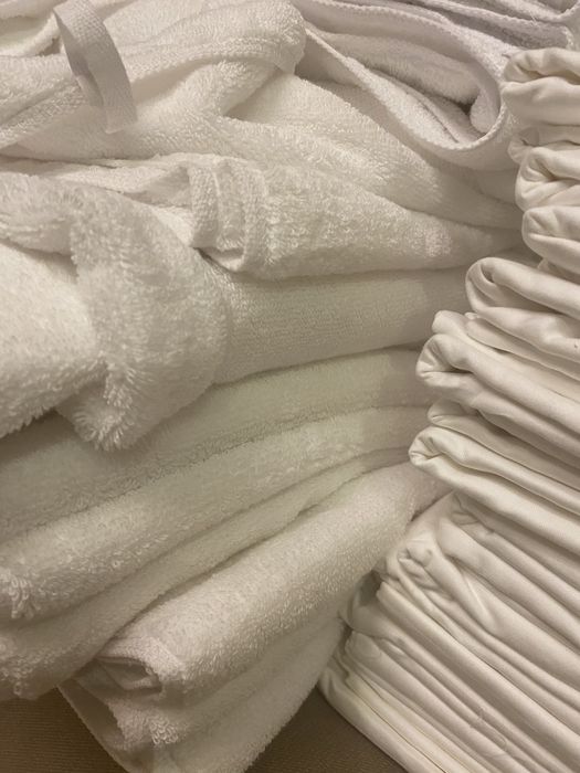 Наволочки Простыни постель Белое Отельное