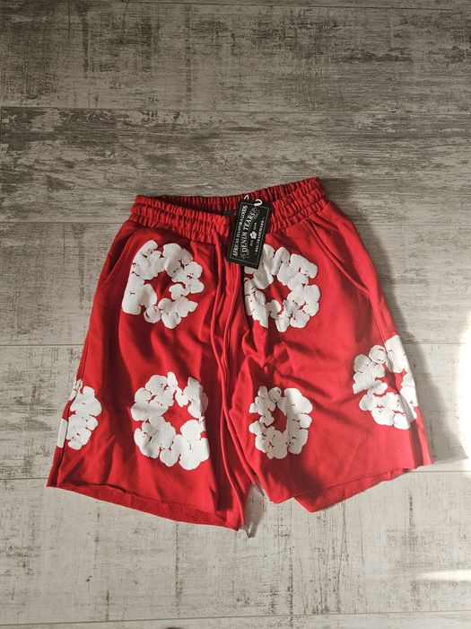 Pantaloni scurti denim tears