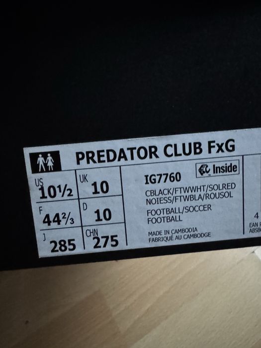 Оригинални нови бутонки Adidas Predator Club Fxg ! 44,45 н