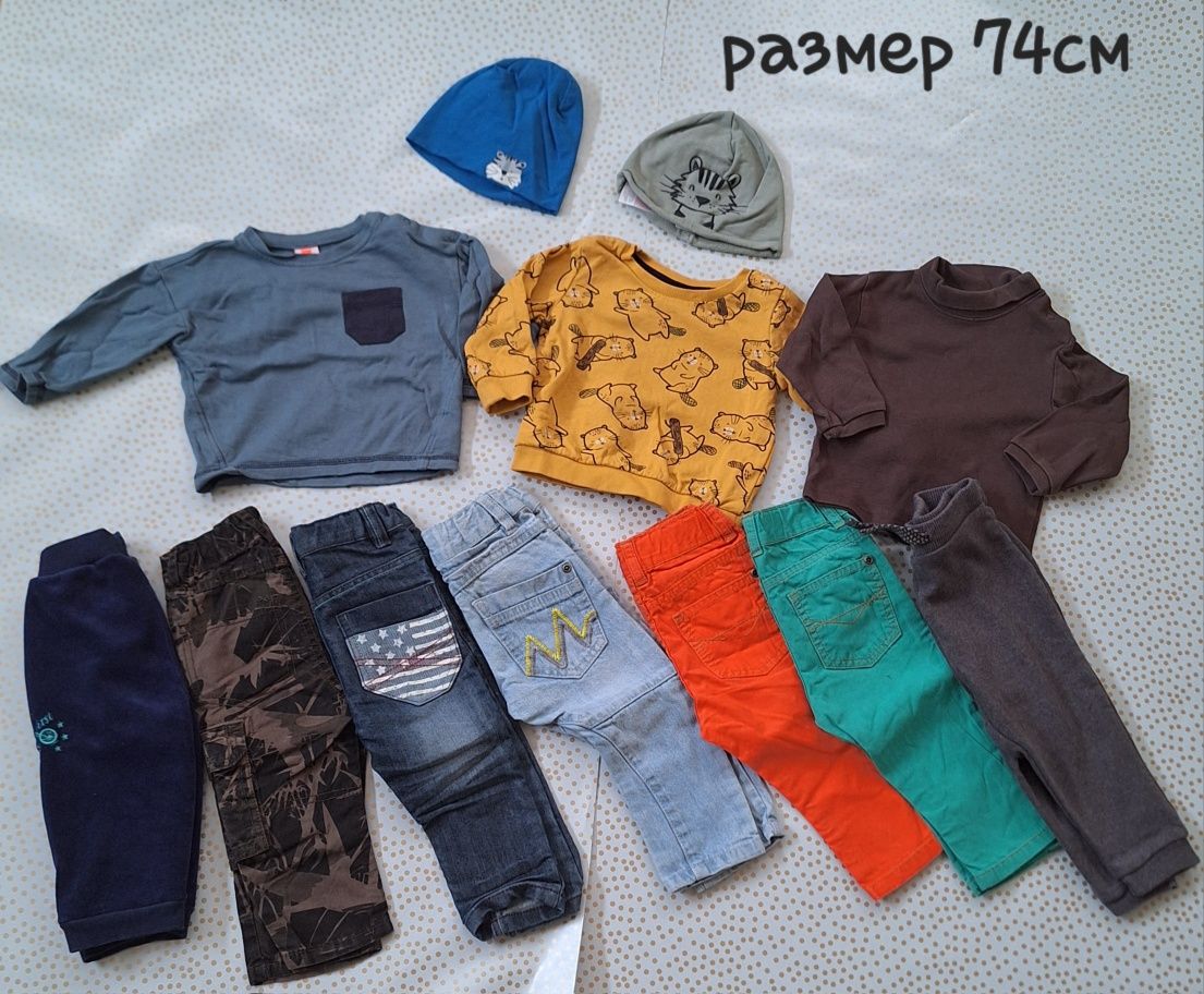 Лот размер 74, панталонки и блузки