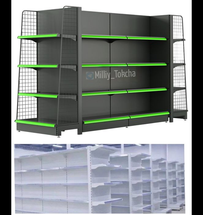 Торговыe Стеллажи металлический, market tokchalari, polka, prilavka