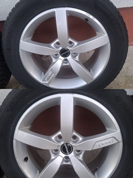Jante aliaj cu anvelope hankook 225/55/17/vw,audi,Seat,skoda, Mercedes