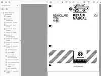 Manual service NH TF76 TF78 combina