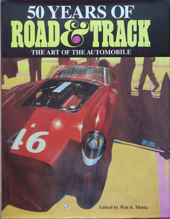 Книга автомобили списание 50 годишнина Road & Track автомобили коли