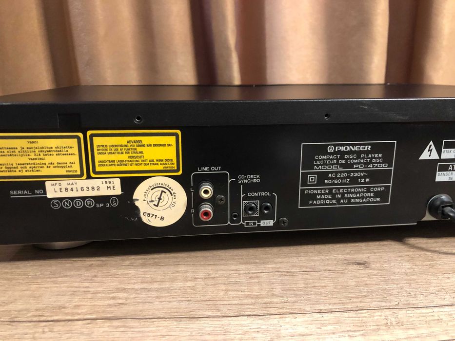 Pioneer PD-4700 cd player, direct linear conversion, cd-deck syncro