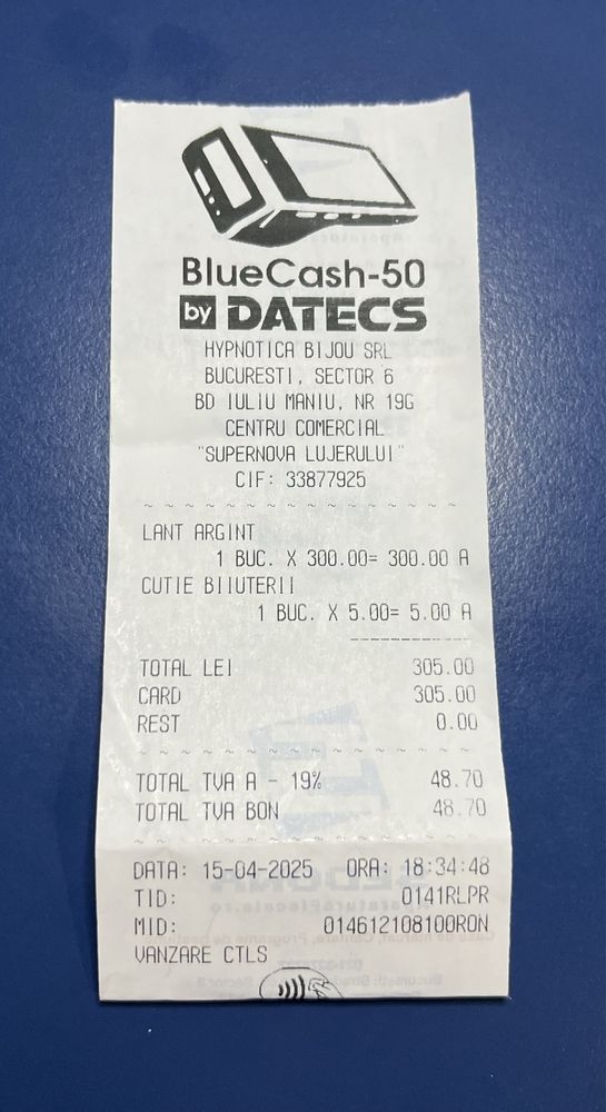 Lanț bărbătesc din argint - NOU - 55 cm