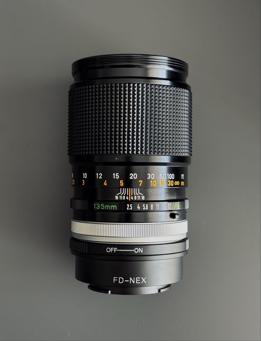 Canon FD s.c. 135mm f2.5 + adaptor sony