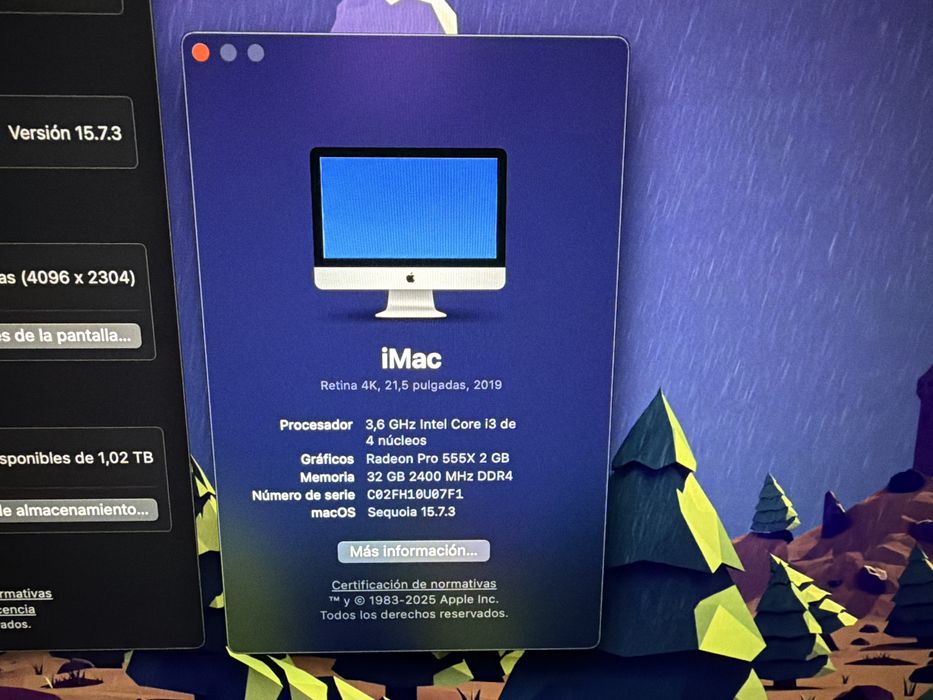iMac Retina 4K, 21,5 inch, 2019