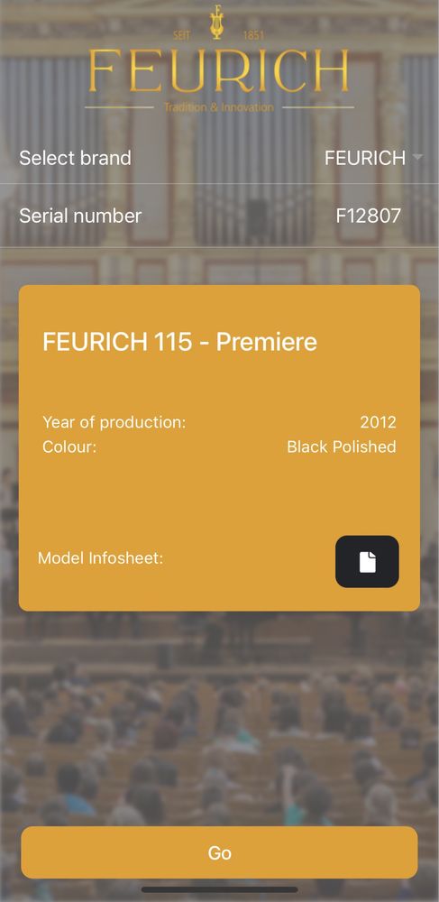 Pianina Feurich 115 Premiere