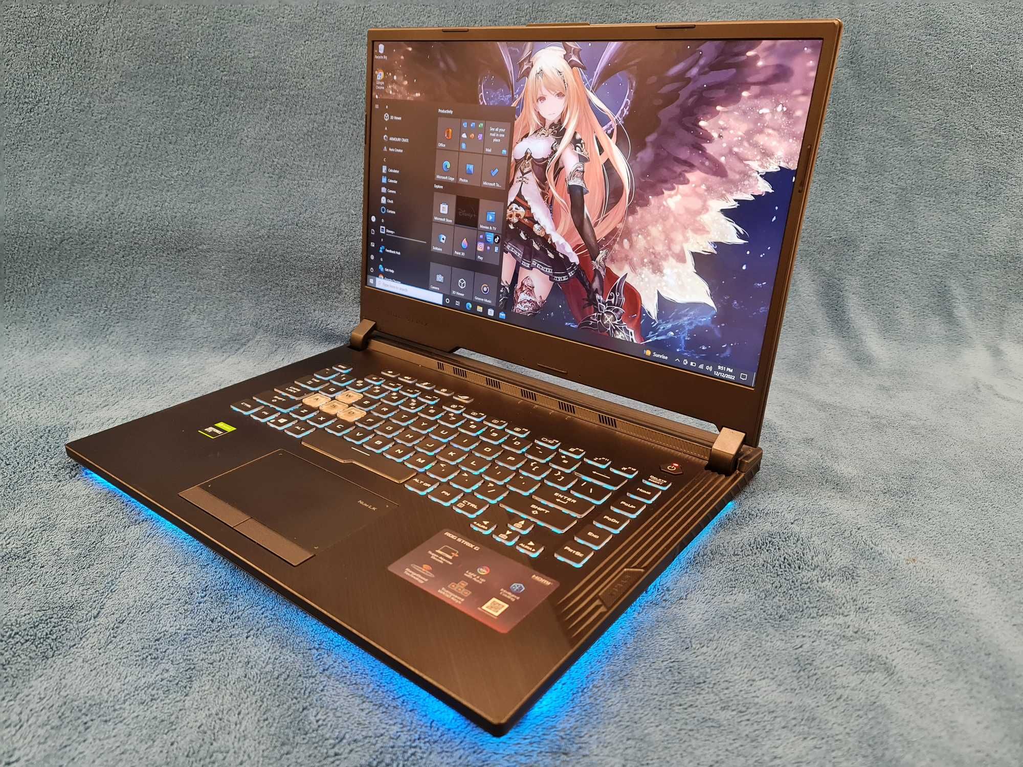 Laptop gaming Asus Rog Strix  intel core i7-9750H ,video nvidia, 16 gb