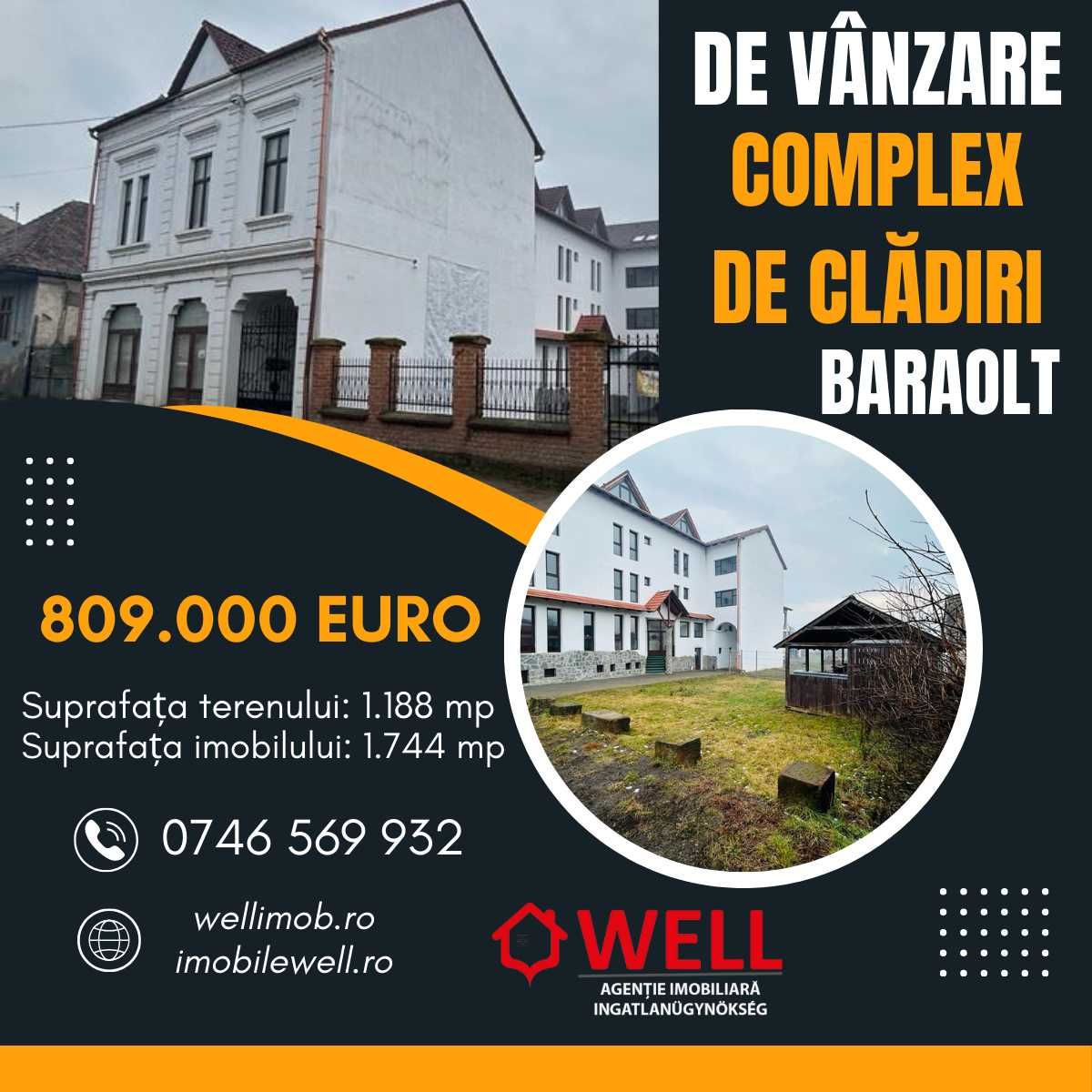 De vânzare complex de clădiri în Baraolt