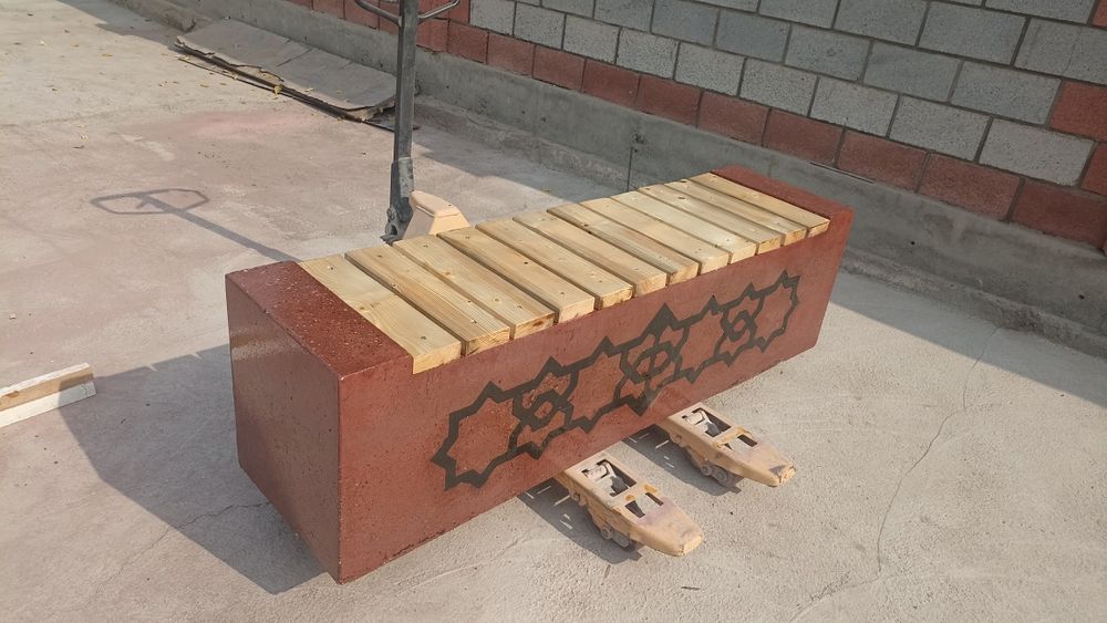 Фибробетонные скамейки. По договорной цене