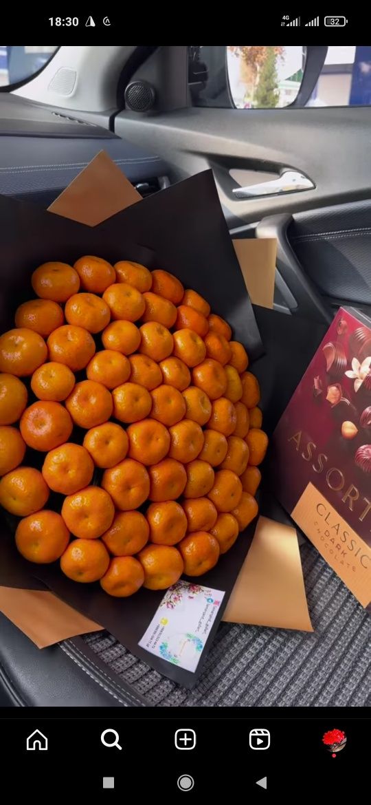 Мандарин букеты Mandarin Kapalak buket Бабочка гул