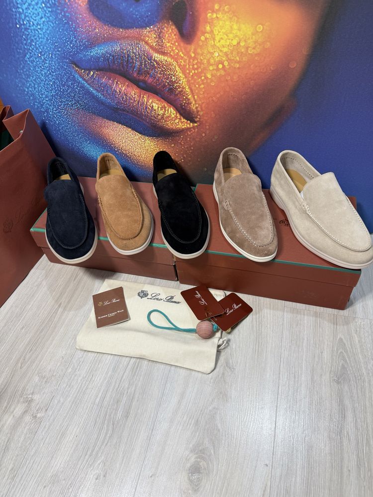Mocasini Loro Piana piele naturala 100% Full Box colectie noua