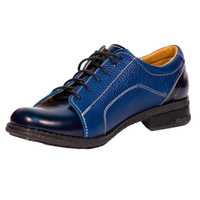 Pantofi dama piele naturala marime 37 Albastru