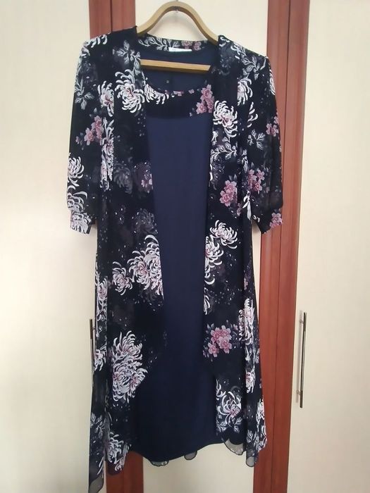 Женское платье с накидушкой размер 50-52