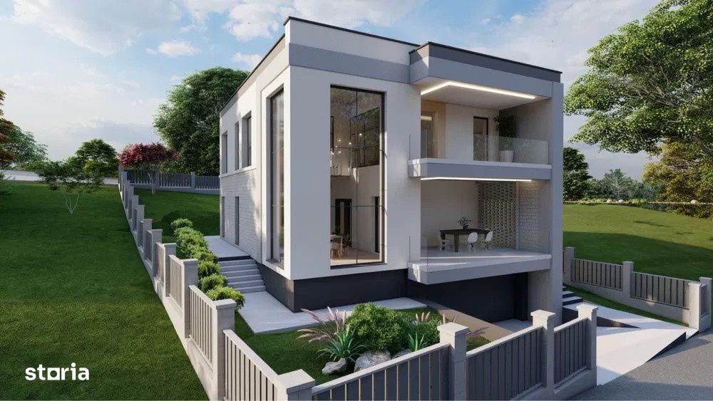 PROIECT EXCLUSIVIST! Casa Individuala cu garaj 225mp, teren 500mp