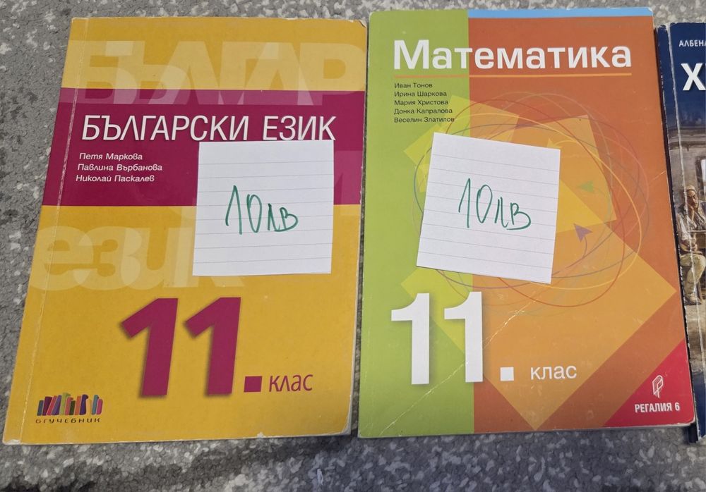 Учебници за 11 клас по математика и български език
