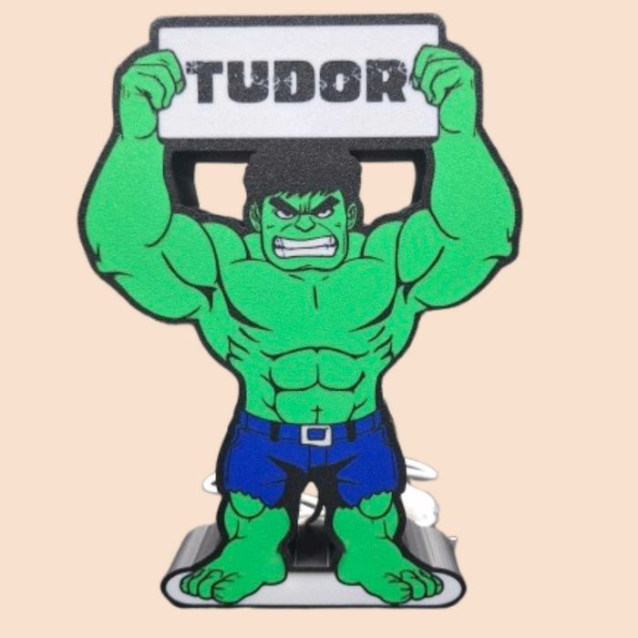 Lightbox HULK Personalizat cu Nume Lumină LED CADOU COPII marvel