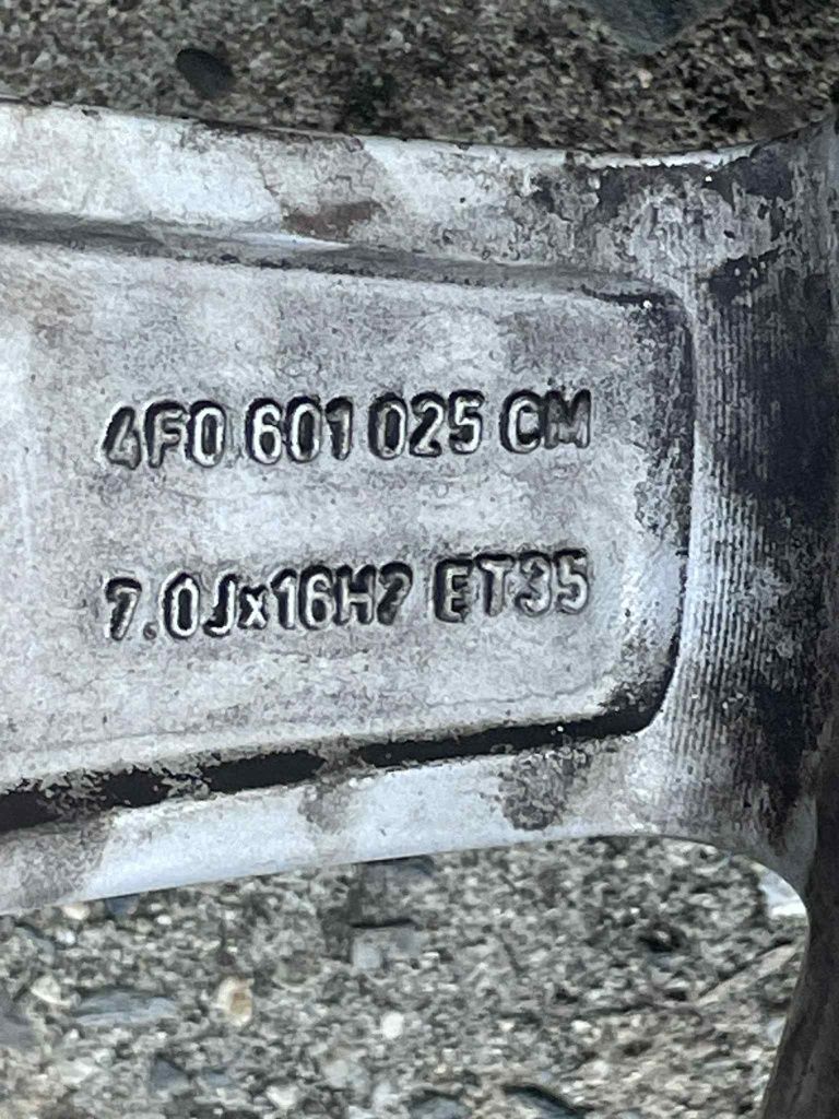 Оригинални алуминиеви джанти ауди 16ки 5Х112
