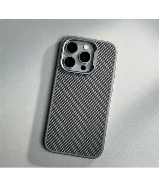 Husa Carbon Anti Soc Rama TPU - Iphone 15 16 PRO MAX PLUS