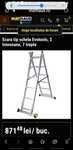 Scara tip schela , 2 tronsoane, 7 trepte