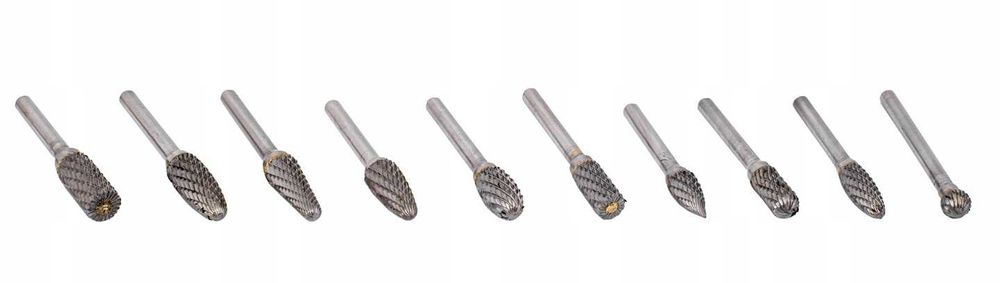 Set freze carbura de metal Tungsten Wolfram 10piese HSS (V05041)