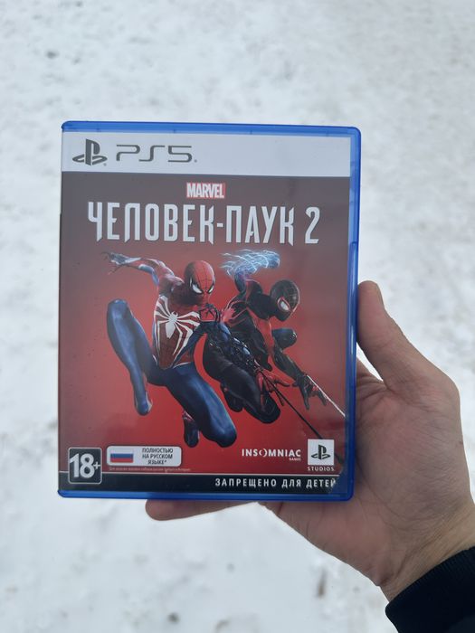 Продам лицензионный диск человек паук 2 пс5 новый оригинал