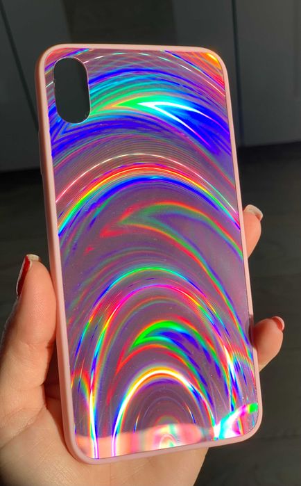 Husa tip oglinda model Curcubeu pentru iPhone XS Max