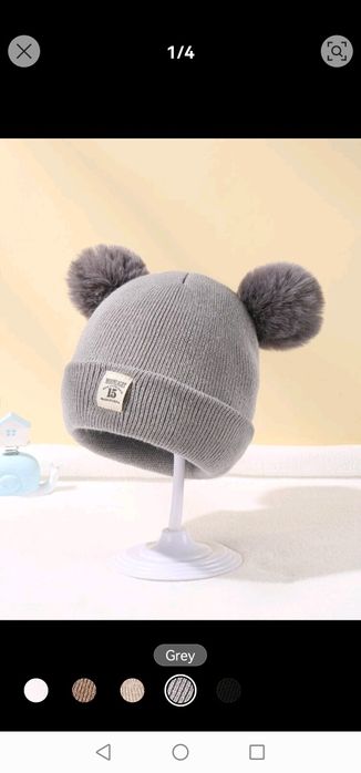 Бебешка зимна шапка 1-2 години