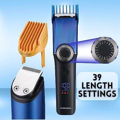 Нов BarberBoss Мъжки Тример 6 в 1 Брада, Коса, Нос, Тяло, LED, USB-C