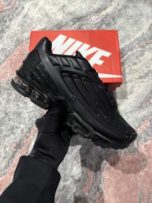 #DISCOUNT# Nike Air Max Plus lll 3 Triple Black Negru Unisex Premium