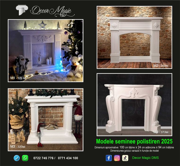 SEMINEU decorativ din polistiren