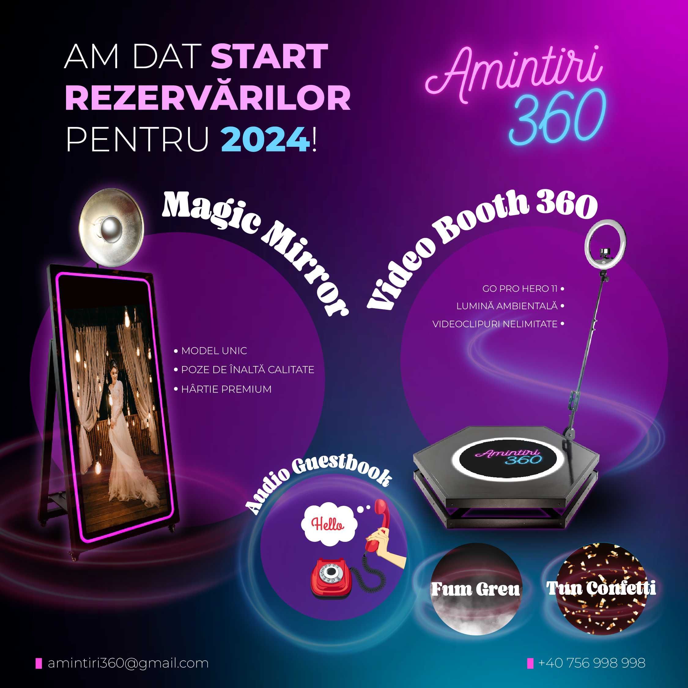 Selfie 360, Oglinda Magica, Tun Confetti, Fum Greu, Audio Guestbook