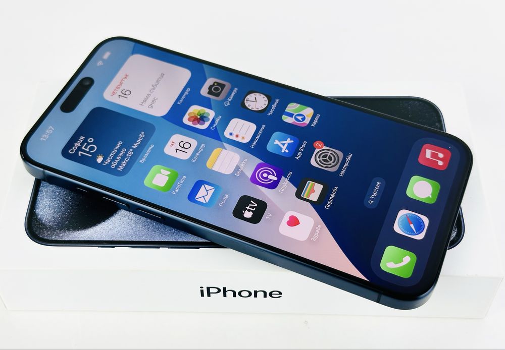 iPhone 15 Pro Max 256GB Blue Titanium USA! 92% Батерия! Гаранция!