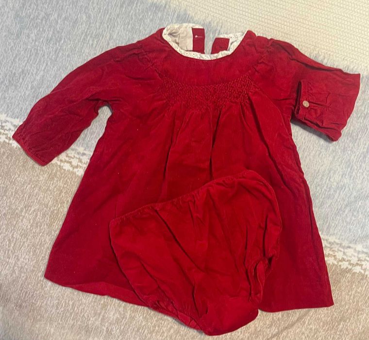 Луксозен комплект Ralph Lauren (рокля и гащички)