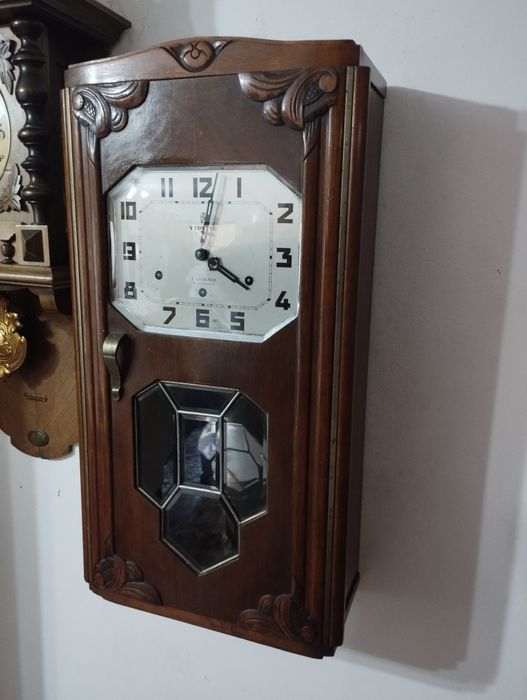 Ceas pendula de perete Vedette anii 40 cu pendul