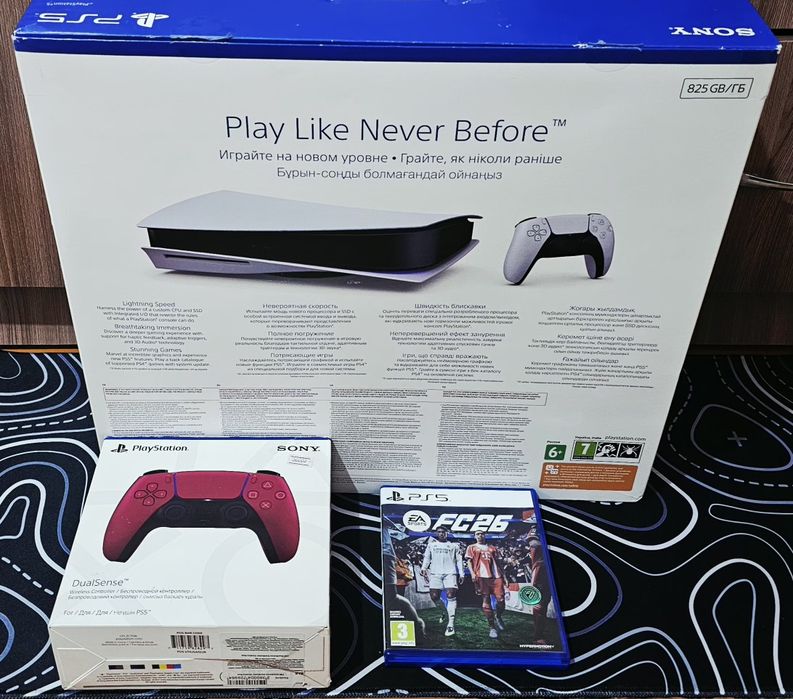 Ps 5 EAC 2 дж+диск FcFifa 26 полный комплект!